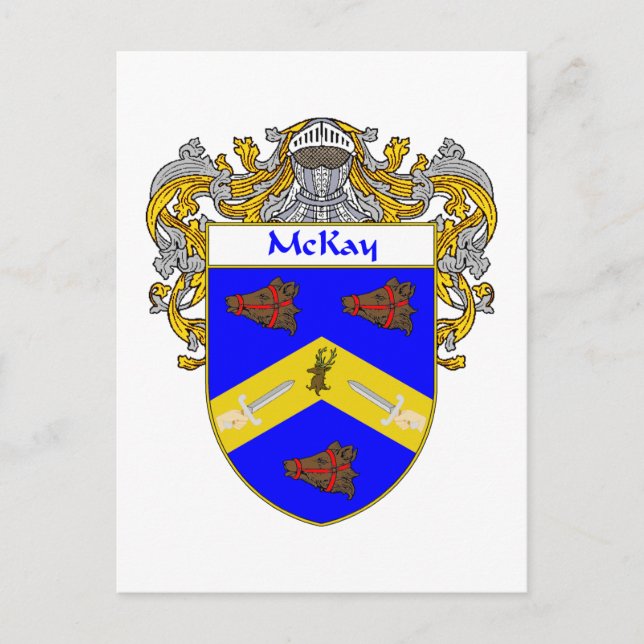 Carte Postale Armoiries de McKay (mannequins) (Devant)