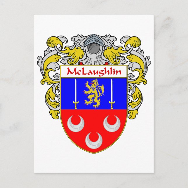 Carte Postale Armoiries de McLaughlin (moulées) (Devant)