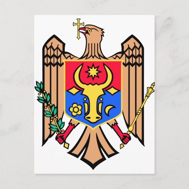 Carte Postale Armoiries de Moldova (Devant)