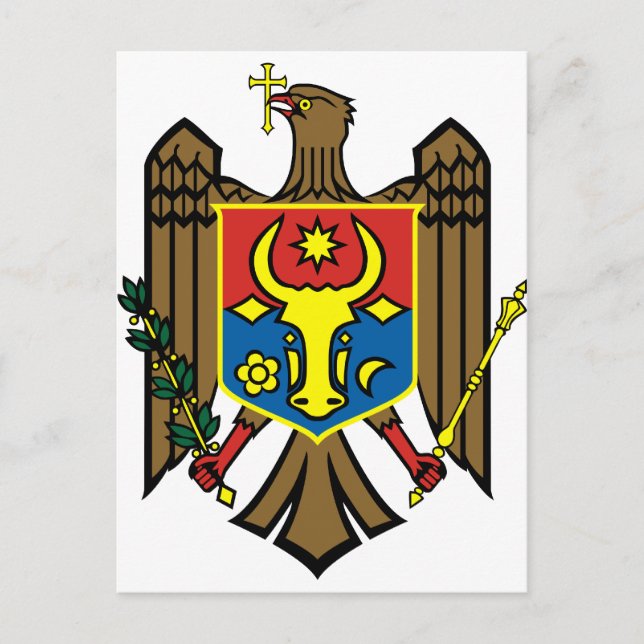Carte Postale Armoiries de Moldova (Devant)