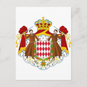 Carte Postale Armoiries De Monaco