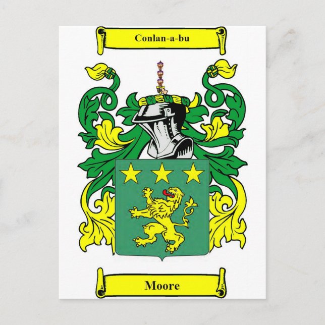 Carte Postale Armoiries de Moore (Devant)
