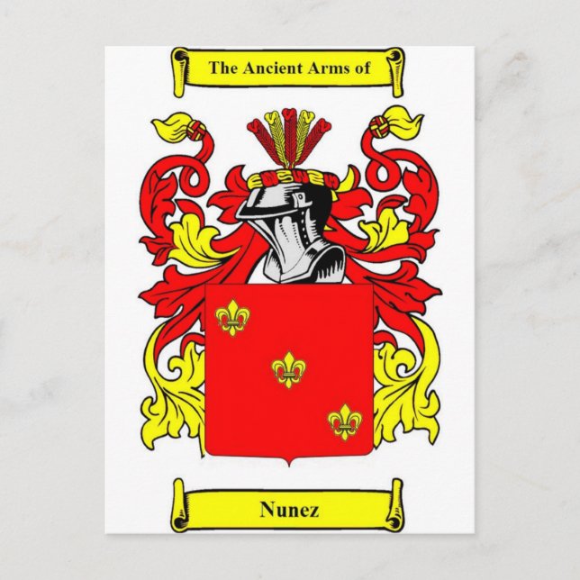 Carte Postale Armoiries de Nunez (Devant)