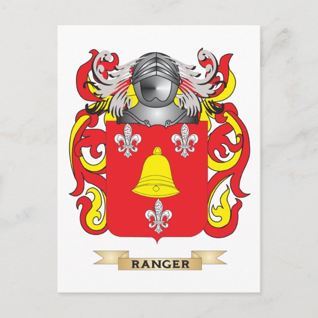 Carte Postale Armoiries de Ranger (crête de famille) (Devant)