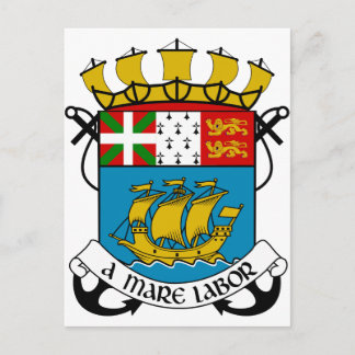 Carte Postale Armoiries de Saint-Pierre-et-Miquelon (France)