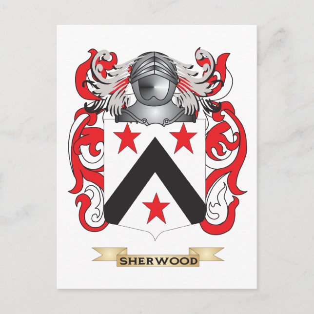 Carte Postale Armoiries de Sherwood (armoiries de la famille) (Devant)