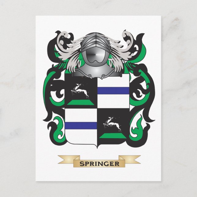 Carte Postale Armoiries de Springer (crête de famille) (Devant)
