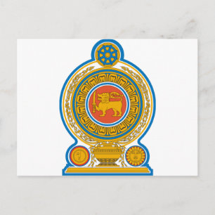Carte Postale Armoiries de Sri Lanka