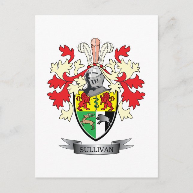 Carte Postale Armoiries de Sullivan (Devant)