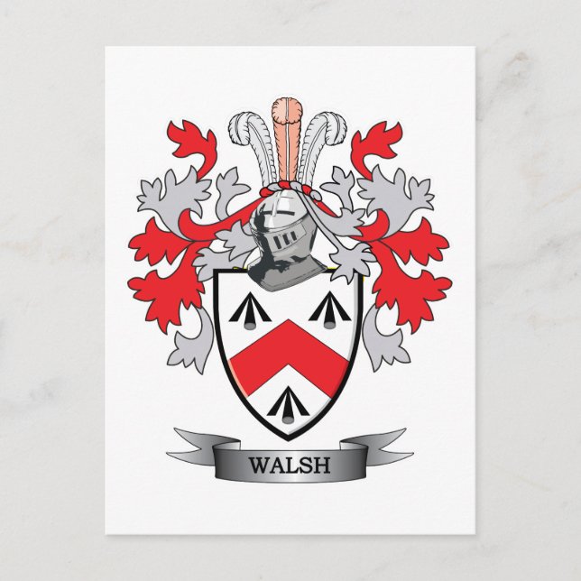 Carte Postale Armoiries de Walsh (Devant)