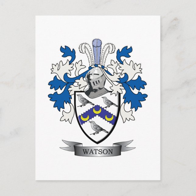 Carte Postale Armoiries de Watson (Devant)