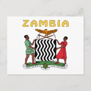 Carte Postale Armoiries De Zambie