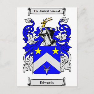 Carte Postale Armoiries d'Edwards (anglais)