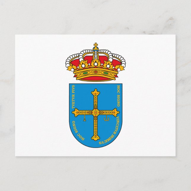 Carte postale Armoiries des Asturies (Devant)
