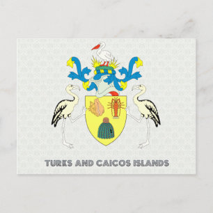 Carte Postale Armoiries des îles Turques et Caïques