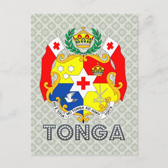 Carte Postale Armoiries des Tonga (Devant)
