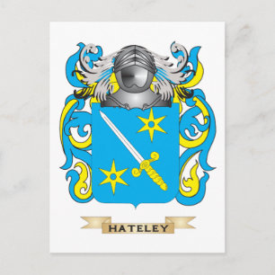 Carte Postale Armoiries d'Hateley (crête de famille)