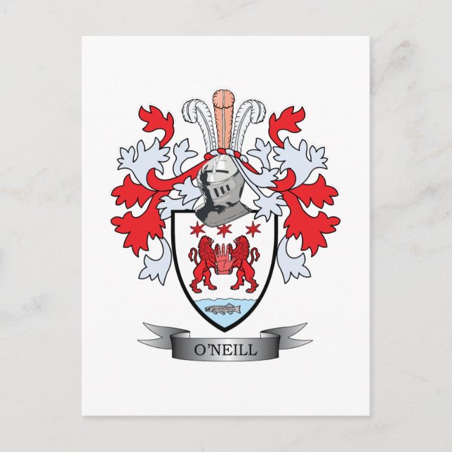 Carte Postale Armoiries d'O'Neill (Devant)