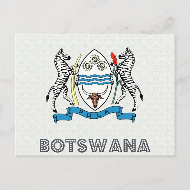 Carte Postale Armoiries du Botswana (Devant)