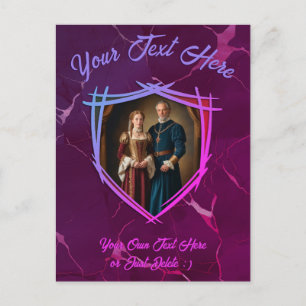 Carte Postale Armoiries du chevalier Cadeau médiéval à l'ancienn