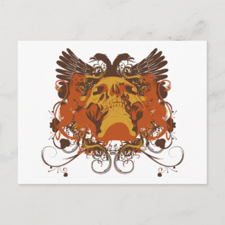 Carte Postale Armoiries du crâne et de l'aile