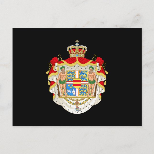Carte Postale Armoiries du Danemark (Devant)