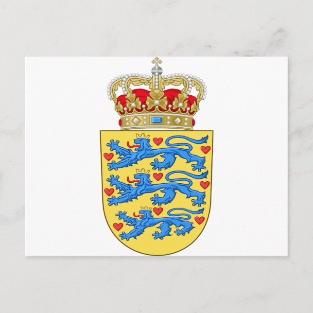 Carte Postale armoiries du danemark (Devant)