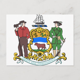 Carte Postale Armoiries du Delaware