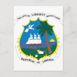 Carte Postale Armoiries Du Libéria