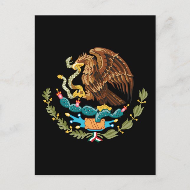 Carte Postale Armoiries du Mexique (Devant)