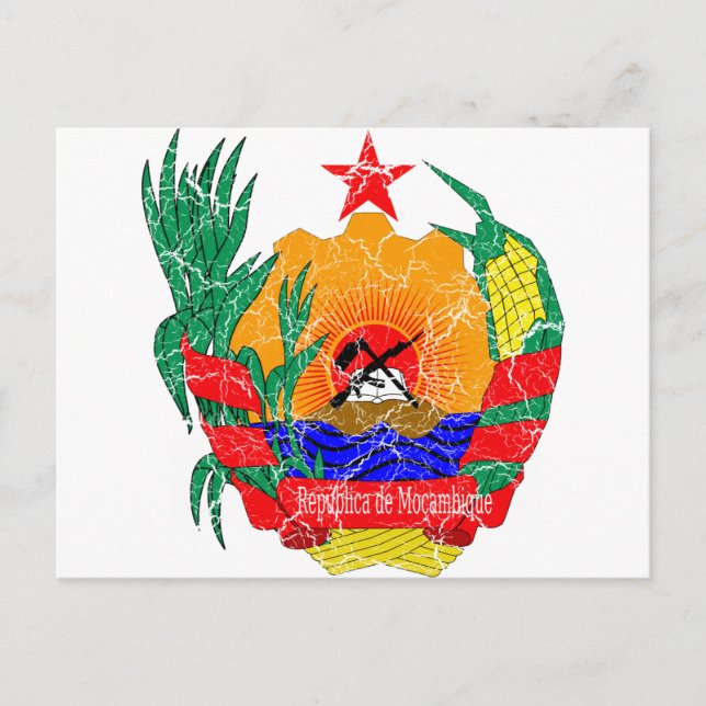 Carte Postale Armoiries du Mozambique (Devant)
