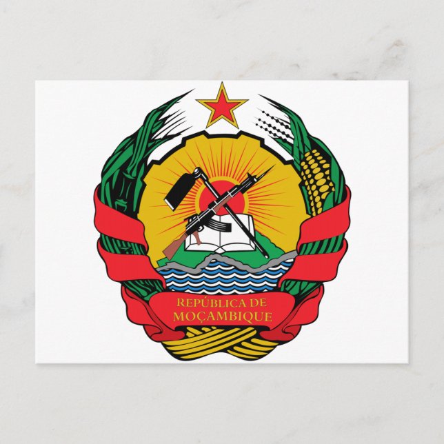 Carte Postale Armoiries du Mozambique (Devant)