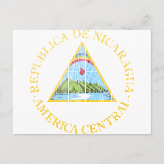 Carte Postale Armoiries Du Nicaragua (Devant)