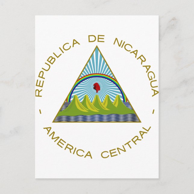 Carte Postale Armoiries du Nicaragua (Devant)