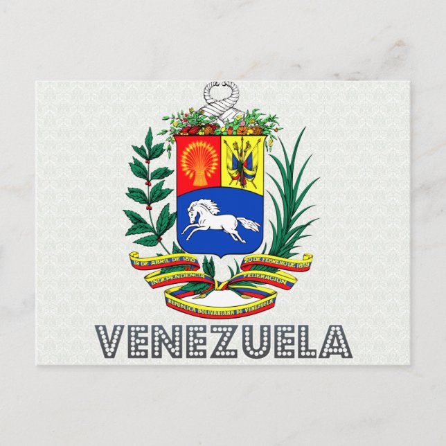 Carte Postale Armoiries du Venezuela (Devant)