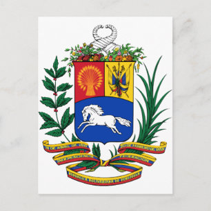 Carte Postale Armoiries Du Venezuela