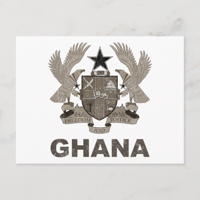Carte Postale Armoiries vintages Du Ghana (Devant)