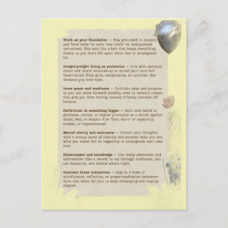 Carte Postale Armor of God