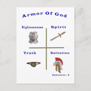 Carte Postale Armure de Dieu produits