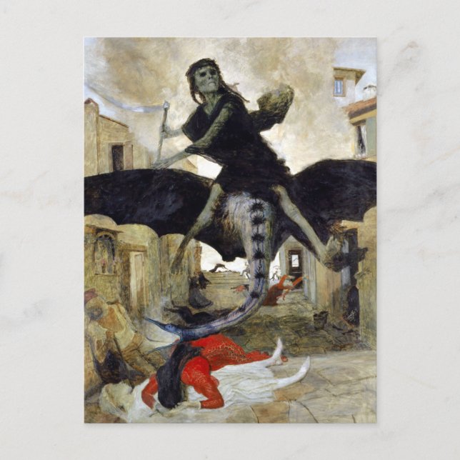 Carte Postale Arnold Böcklin L'affiche de la peste (Devant)