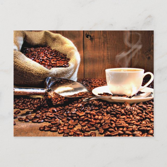 Carte Postale Arôme de café (Devant)