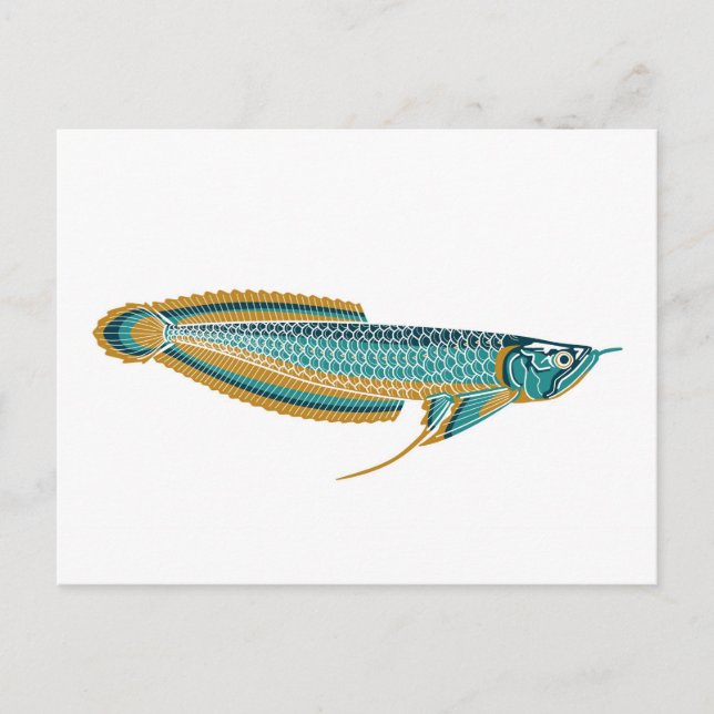 carte postale arowana (Devant)