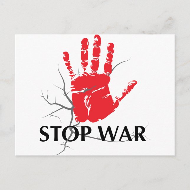 CARTE POSTALE ARRÊTER LA GUERRE (Devant)