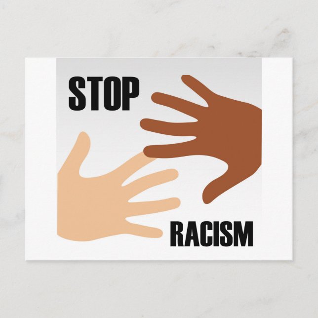 Carte Postale Arrêter le racisme (Devant)