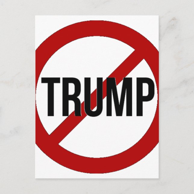 Carte Postale Arrêter Trump (Devant)