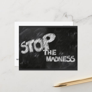 Carte Postale Arrêtez la folie