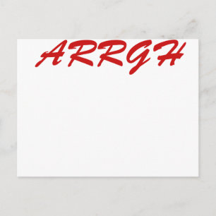 CARTE POSTALE ARRGH ! ! !