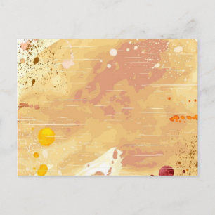 Carte Postale arrière - plan aquarelle