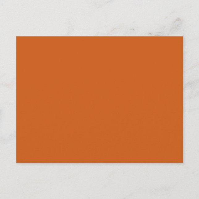 Carte Postale Arrière - plan blanc couleur solide cuivre (Devant)