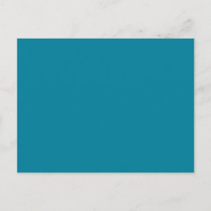 Carte Postale Arrière - plan couleur Lagoon Turquoise profond bl